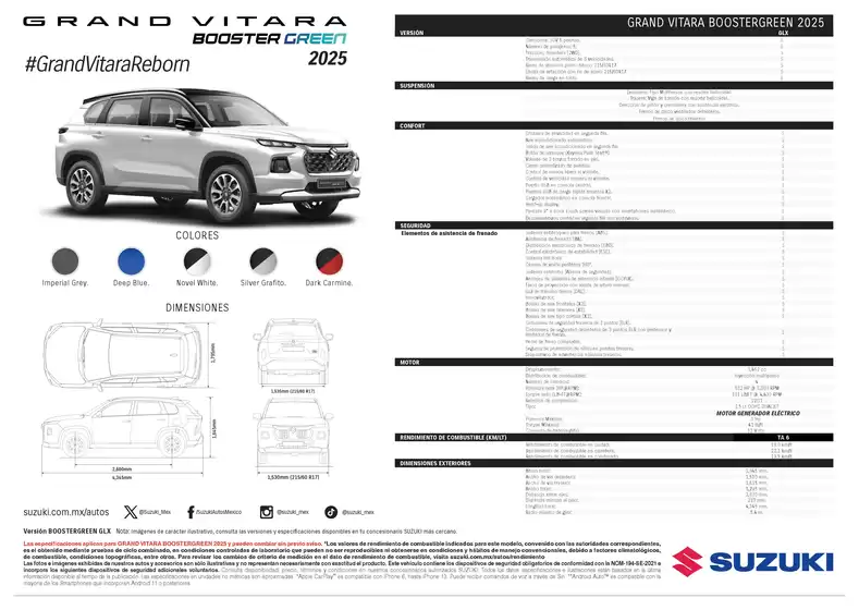 Ficha técnica GRAND VITARA BOOSTERGREEN