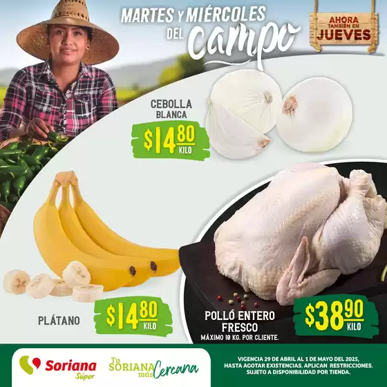 Catálogo Soriana Súper en Torreón | Martes y Miércoles del Campo Súper Frontera Noreste | 2025-04-29T00:00:00.000Z - 2025-05-01T00:00:00.000Z