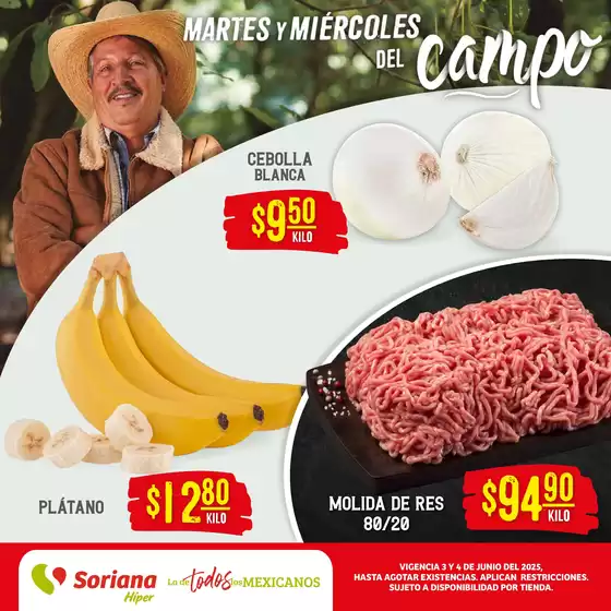Catálogo Soriana Híper en Playa del Carmen | Martes y Miércoles del Campo Híper Golfo | 2025-06-03T00:00:00.000Z - 2025-06-04T00:00:00.000Z