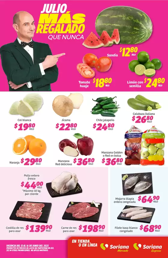 Catálogo Soriana Express | Ofertas principales para ahorradores | 2025-06-16T00:00:00.000Z - 2025-06-16T00:00:00.000Z