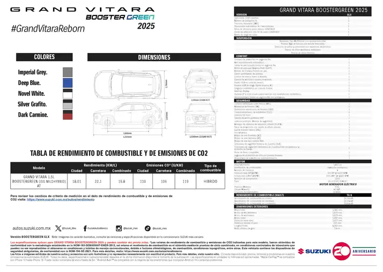 Ficha técnica GRAND VITARA BOOSTERGREEN