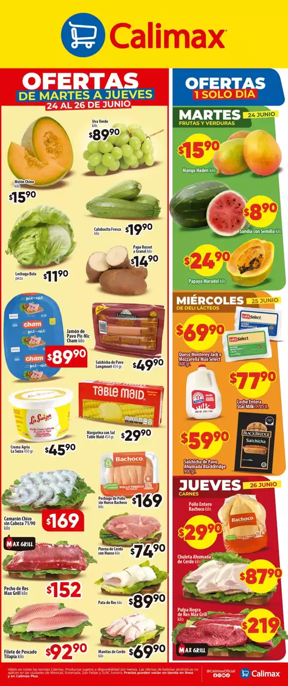 Calimax Ofertas Martes-Jueves