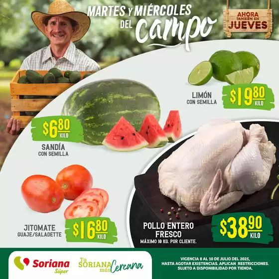 Catálogo Soriana Súper en San José del Cabo | Martes y Miércoles del Campo Súper: Saltillo | 2025-07-10T00:00:00.000Z - 2025-07-10T00:00:00.000Z