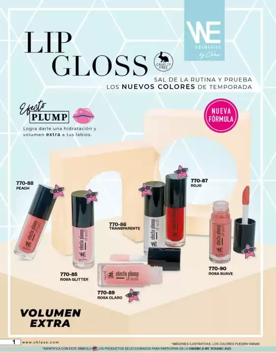 Catálogo Cklass We Cosmetics Otoño-Invierno 2025 México