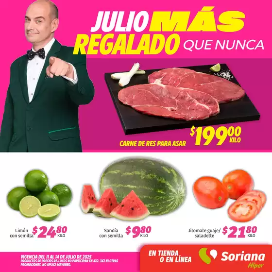 Catálogo Soriana Híper en Ciudad Apodaca | Nuevas ofertas para descubrir | 2025-07-11T00:00:00.000Z - 2025-07-14T00:00:00.000Z