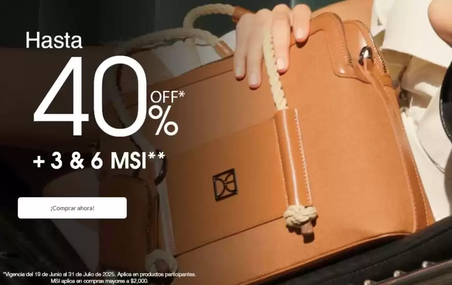 Hasta 40% de descuento