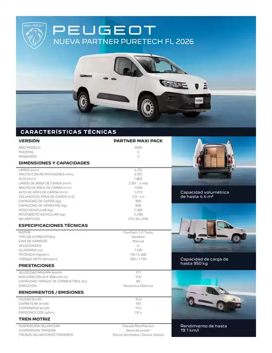 Catálogo Peugeot en San Nicolás de los Garza | NUEVA PARTNER PURETECH | 2025-07-17T00:00:00.000Z - 2026-07-17T00:00:00.000Z