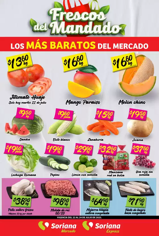 Catálogo Soriana Mercado en Minatitlán (Veracruz) | Ofertas y promociones actuales | 2025-07-22T00:00:00.000Z - 2025-07-24T00:00:00.000Z