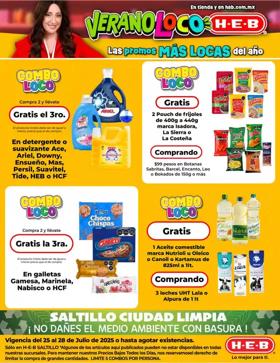 Catálogo HEB en Cuauhtémoc (Tamaulipas) | Ofertas principales para todos los clientes | 2025-07-25T00:00:00.000Z - 2025-07-28T00:00:00.000Z