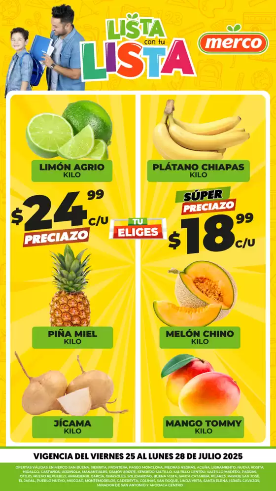 Catálogo Merco en Jocotitlán | Frutas y verduras del 25 al 31 de Julio | 2025-07-25T00:00:00.000Z - 2025-07-31T00:00:00.000Z