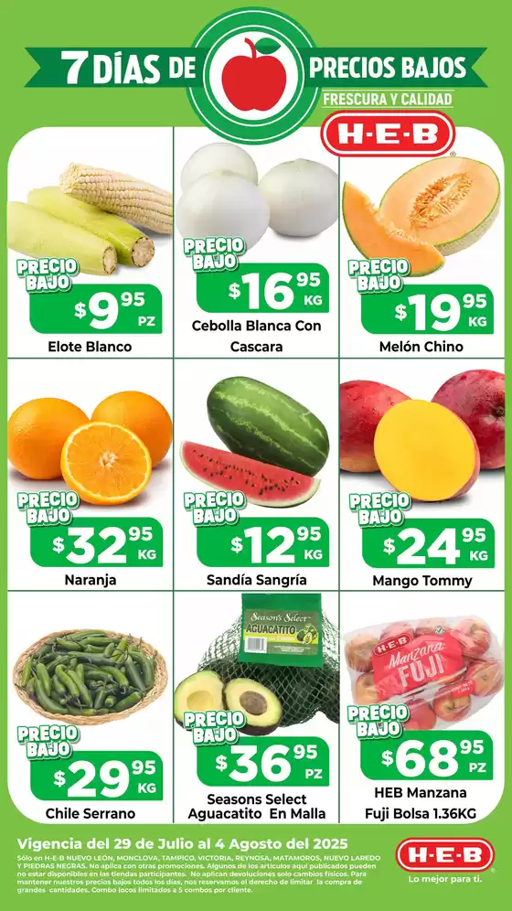 Catálogo HEB en Torreón | Ofertas y gangas exclusivas | 2025-07-29T00:00:00.000Z - 2025-08-04T00:00:00.000Z