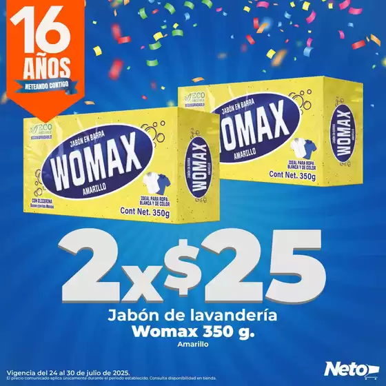 Catálogo Tiendas Neto en Tierra Blanca (Veracruz) | Excelente oferta para cazadores de gangas | 2025-07-24T00:00:00.000Z - 2025-07-30T00:00:00.000Z