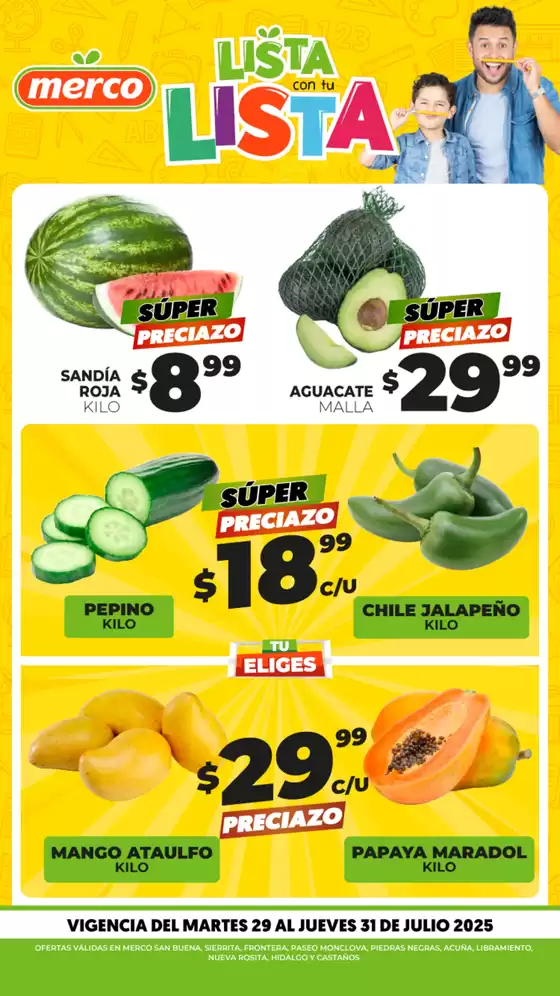 Catálogo Merco en Abasolo (Tamaulipas) | Frutas y verduras | 2025-07-29T00:00:00.000Z - 2025-07-31T00:00:00.000Z