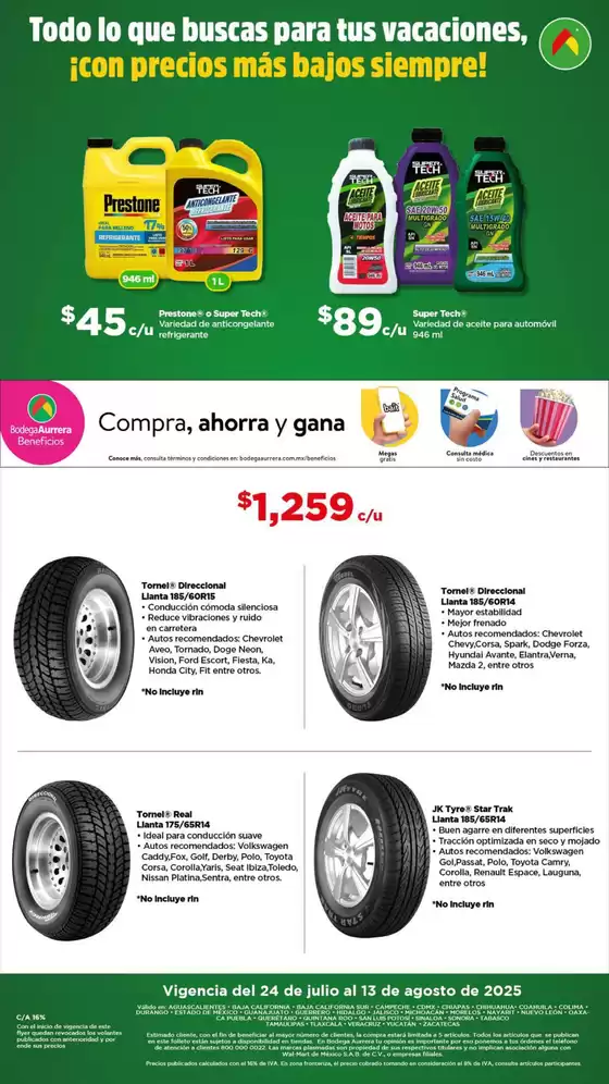 Catálogo Bodega Aurrera en Álvaro Obregón (CDMX) | Ofertas principales para ahorradores | 2025-07-24T00:00:00.000Z - 2025-08-13T00:00:00.000Z