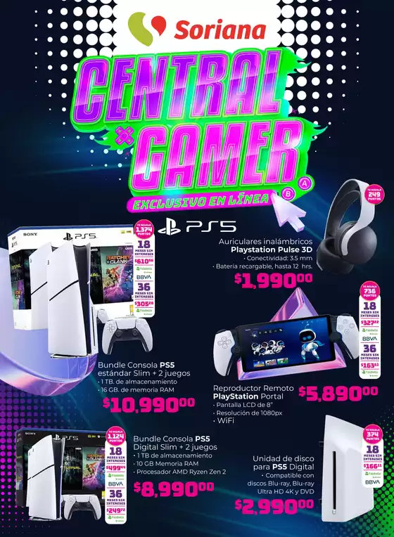 Catálogo Soriana Híper en Álvaro Obregón (CDMX) | Central Gamer Exclusivo en línea | 2025-07-31T00:00:00.000Z - 2025-08-14T00:00:00.000Z