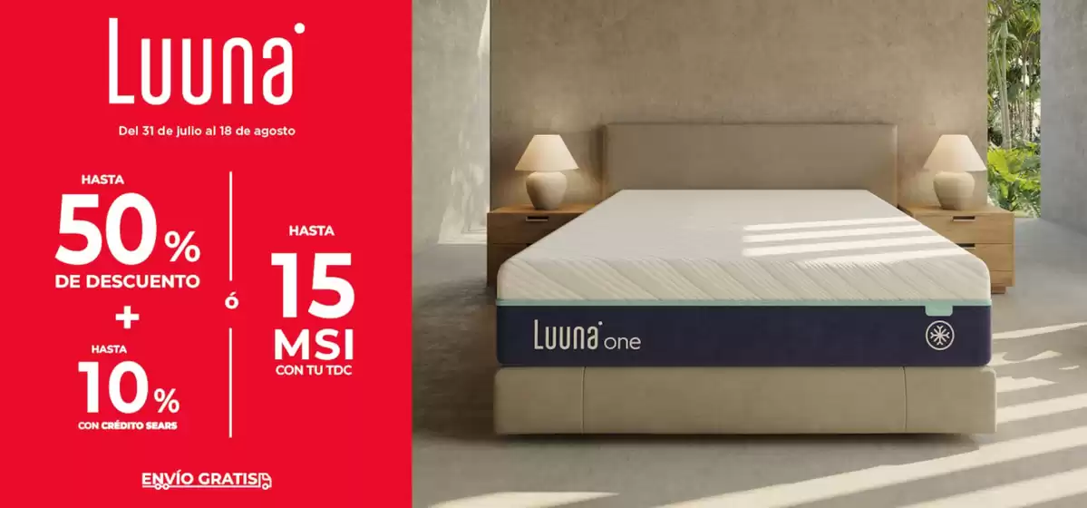 Catálogo Sears en Cabo San Lucas | Promociones | 2025-08-01T00:00:00.000Z - 2025-09-07T00:00:00.000Z