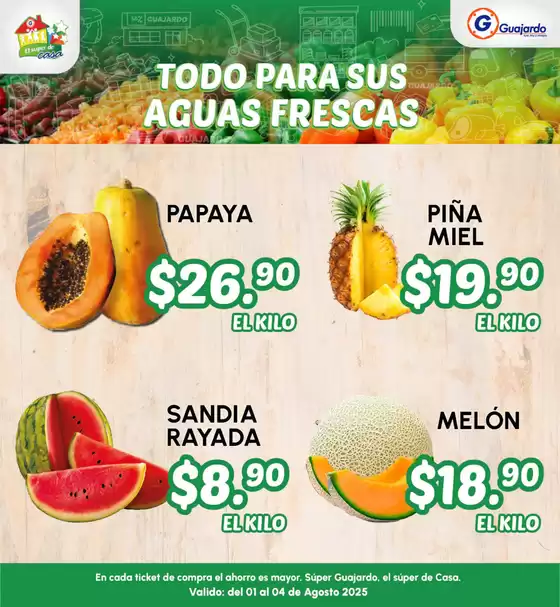 Catálogo Guajardo en Boca del Río | Ofertas especiales para ti | 2025-08-01T00:00:00.000Z - 2025-08-04T00:00:00.000Z