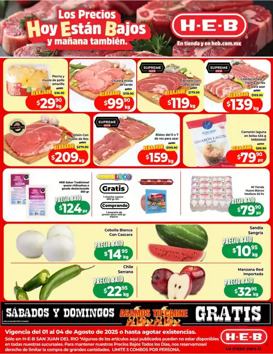 Catálogo HEB en Boca del Río | Promociones actuales | 2025-08-01T00:00:00.000Z - 2025-08-04T00:00:00.000Z