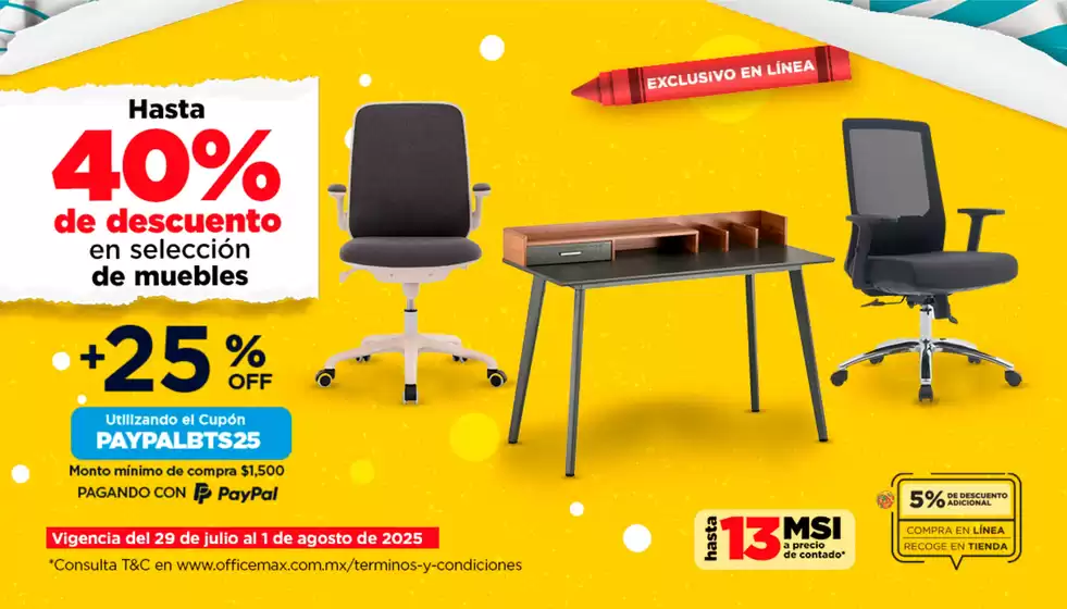 Catálogo OfficeMax en Saltillo | Nuestras mejores gangas | 2025-07-29T00:00:00.000Z - 2025-08-01T00:00:00.000Z