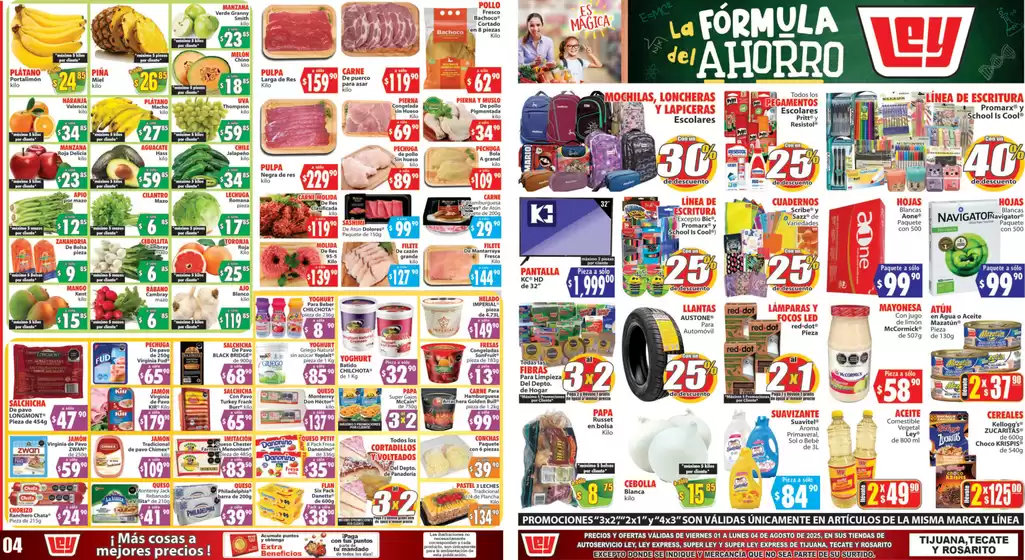 Catálogo Casa Ley en El Fuerte | Ofertas principales y descuentos | 2025-08-01T00:00:00.000Z - 2025-08-04T00:00:00.000Z