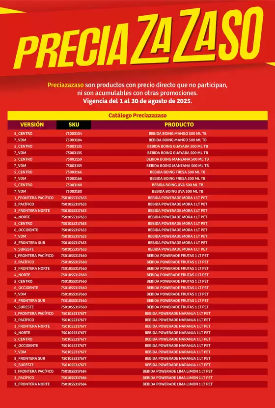 Catálogo Soriana Híper en Ixtapaluca | Catálogo Preciazazaso Híper Nacional | 2025-08-01T00:00:00.000Z - 2025-08-30T00:00:00.000Z