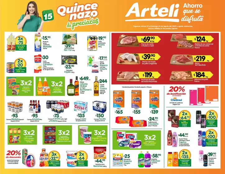 Catálogo Arteli en Túxpam de Rodríguez Cano | Ofertas Arteli | 2025-08-01T00:00:00.000Z - 2025-08-03T00:00:00.000Z