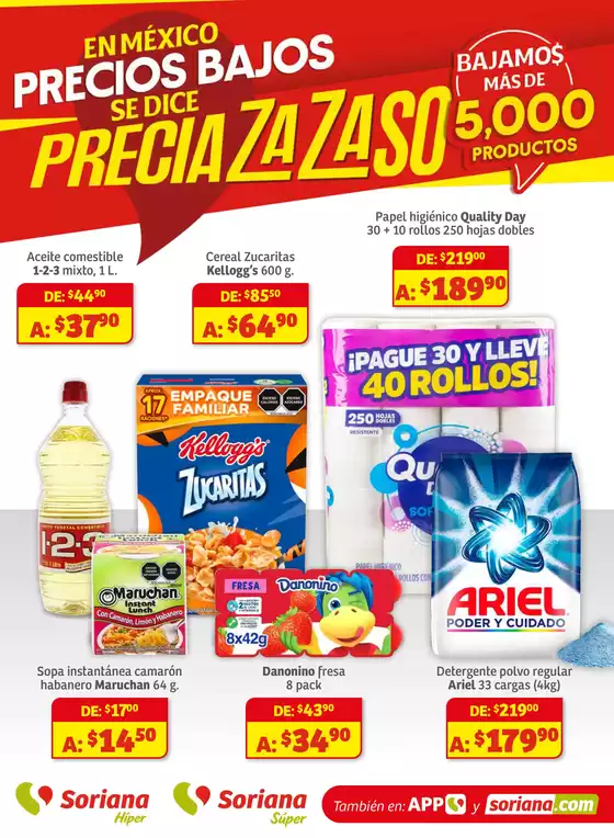 Preciazazaso Híper: Chi, Coah, Dur, NL, SLP, Tama, Zac