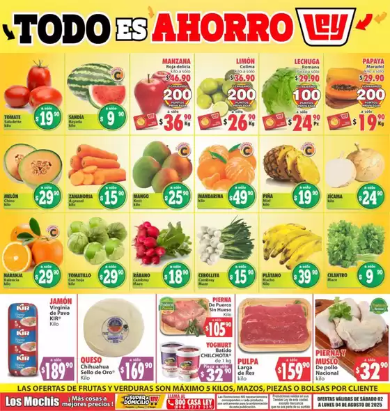 Catálogo Casa Ley en Culiacán Rosales | Catálogo Casa Ley | 2025-08-02T00:00:00.000Z - 2025-08-04T00:00:00.000Z
