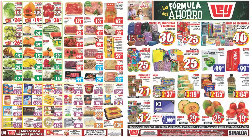 Catálogo Casa Ley en Culiacán Rosales | Descubre ofertas atractivas | 2025-08-02T00:00:00.000Z - 2025-08-04T00:00:00.000Z