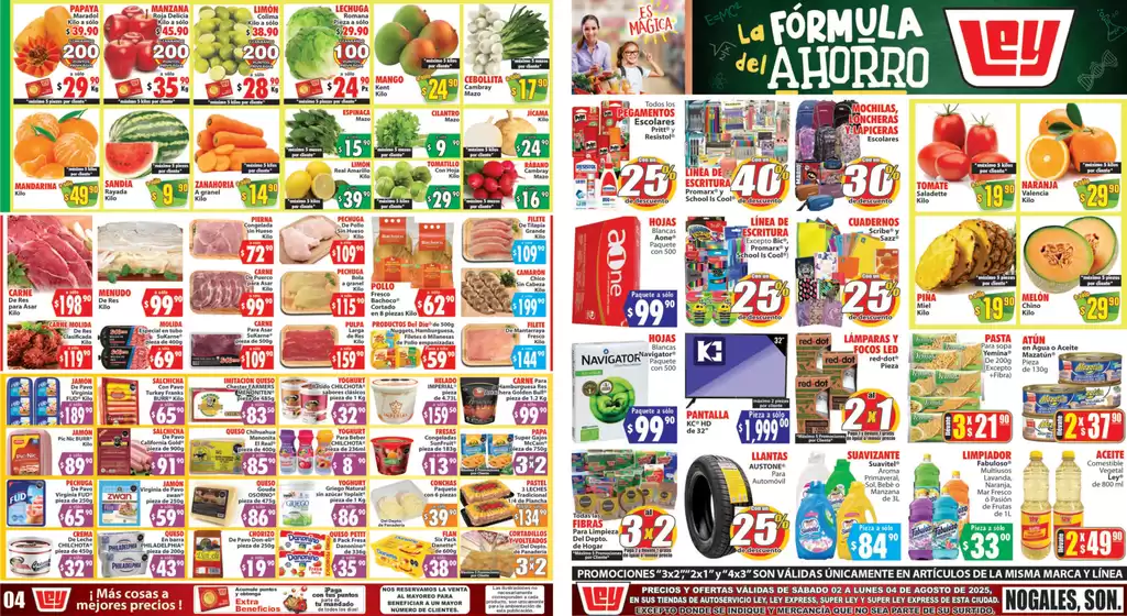 Catálogo Casa Ley en Cócorit | Ofertas principales para todos los cazadores de gangas | 2025-08-02T00:00:00.000Z - 2025-08-04T00:00:00.000Z