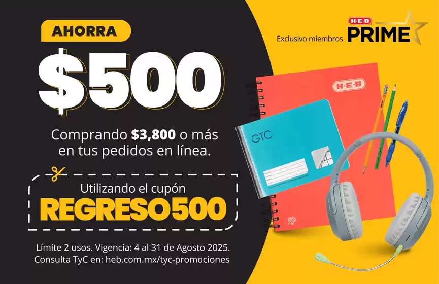 Catálogo HEB en Papantla de Olarte | Promos | 2025-08-05T00:00:00.000Z - 2025-08-31T00:00:00.000Z