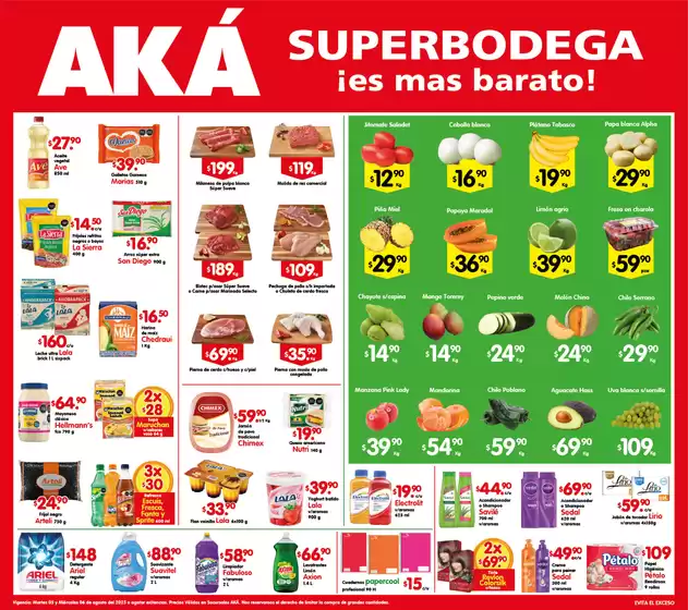 Catálogo AKÁ Superbodega en Tepalcingo | Ofertas AKÁ Superbodega | 2025-08-05T00:00:00.000Z - 2025-08-06T00:00:00.000Z