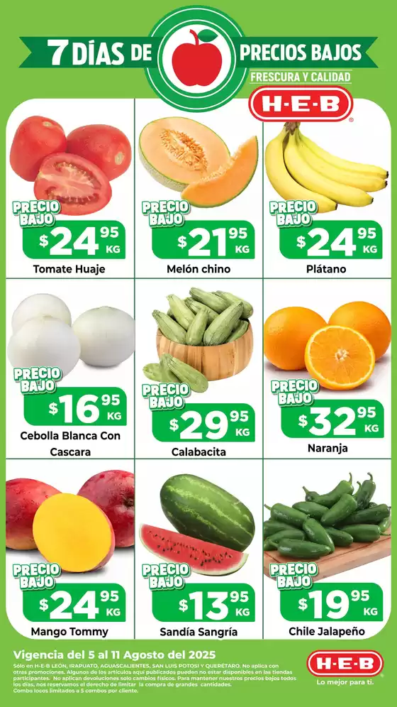 Catálogo HEB en Tehuacán | Descuentos y promociones | 2025-08-05T00:00:00.000Z - 2025-08-11T00:00:00.000Z