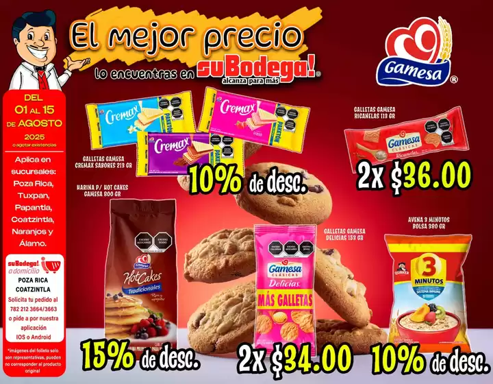 Catálogo SuBodega en Tamuín | Ahorra ahora con nuestras ofertas | 2025-08-01T00:00:00.000Z - 2025-08-15T00:00:00.000Z