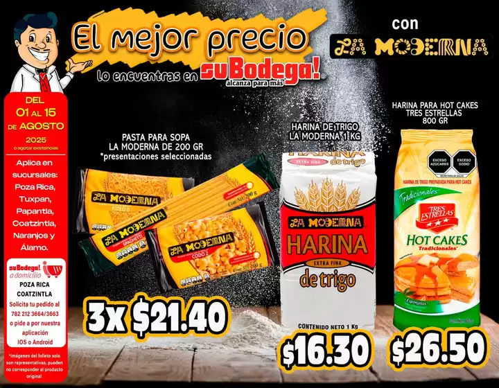 Catálogo SuBodega en Tamuín | Ofertas principales para ahorradores | 2025-08-01T00:00:00.000Z - 2025-08-15T00:00:00.000Z