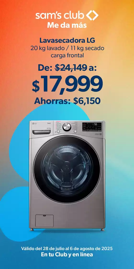 Catálogo Sam's Club en Zihuatanejo | Ofertas principales y descuentos | 2025-07-28T00:00:00.000Z - 2025-08-06T00:00:00.000Z