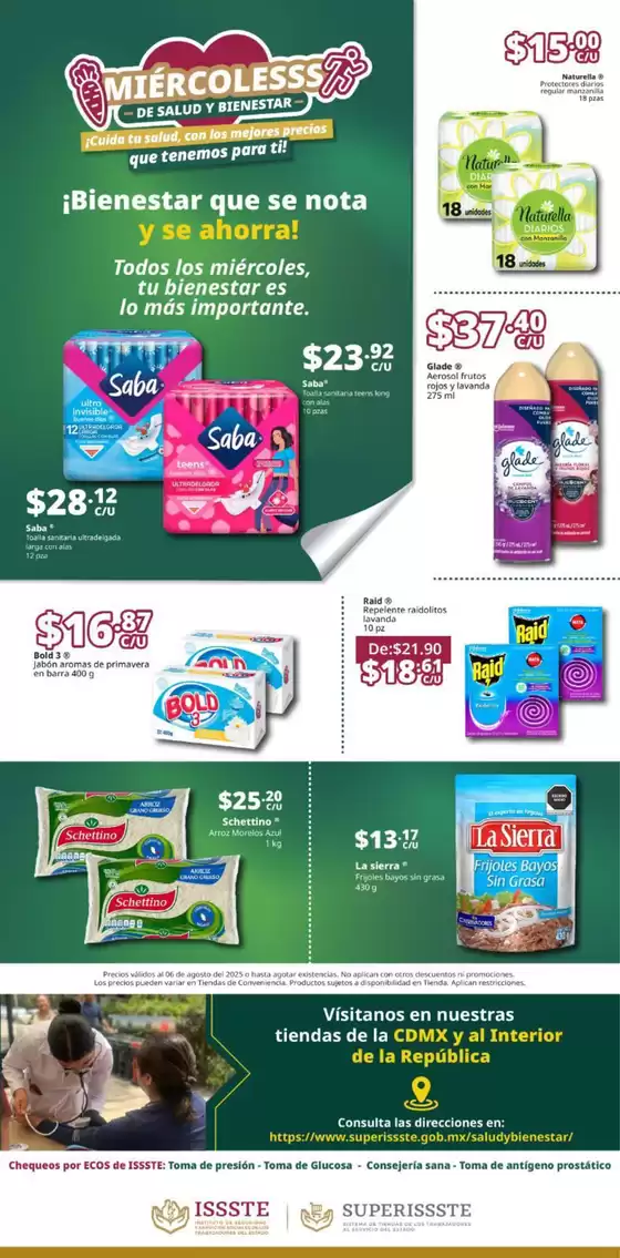 Catálogo SuperISSSTE en Encarnación de Díaz | Ahorra ahora con nuestras ofertas | 2025-08-06T00:00:00.000Z - 2025-08-06T00:00:00.000Z