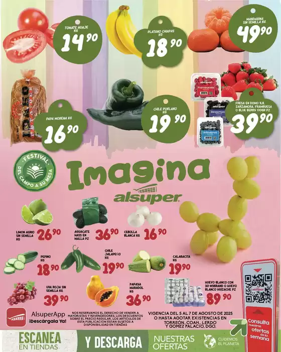 Catálogo Alsuper en José Mariano Jiménez | Alsuper LAGUNA | 2025-08-05T00:00:00.000Z - 2025-08-07T00:00:00.000Z