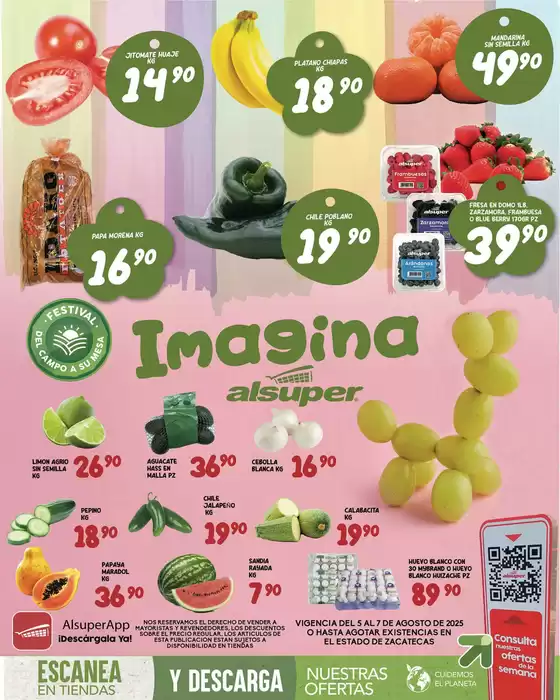 Catálogo Alsuper en José Mariano Jiménez | Alsuper ZACATECAS | 2025-08-05T00:00:00.000Z - 2025-08-07T00:00:00.000Z