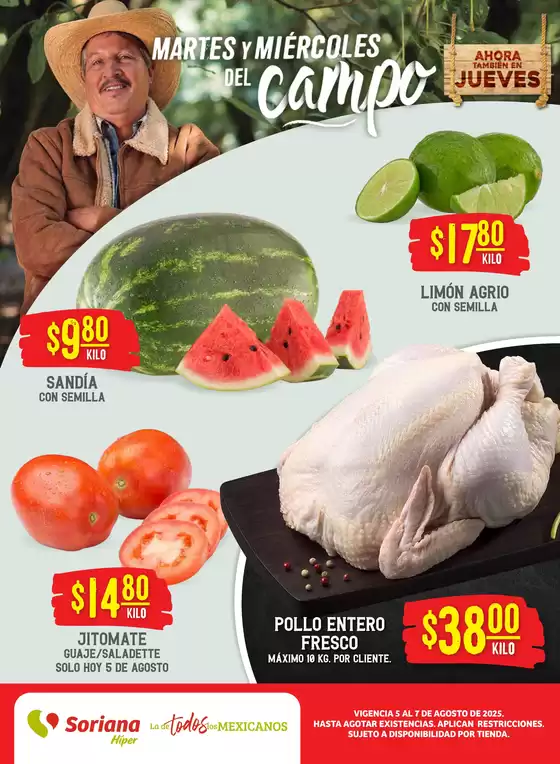 Catálogo Soriana Híper en Quilá (Sinaloa) | Descuentos y promociones | 2025-08-06T00:00:00.000Z - 2025-08-06T00:00:00.000Z