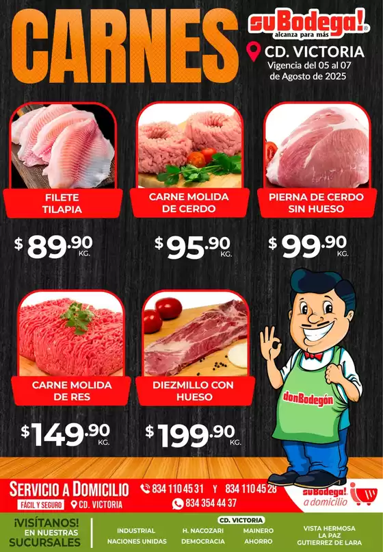 Catálogo SuBodega en Cuatro Ciénegas de Carranza | Ofertas y promociones actuales | 2025-08-05T00:00:00.000Z - 2025-08-07T00:00:00.000Z