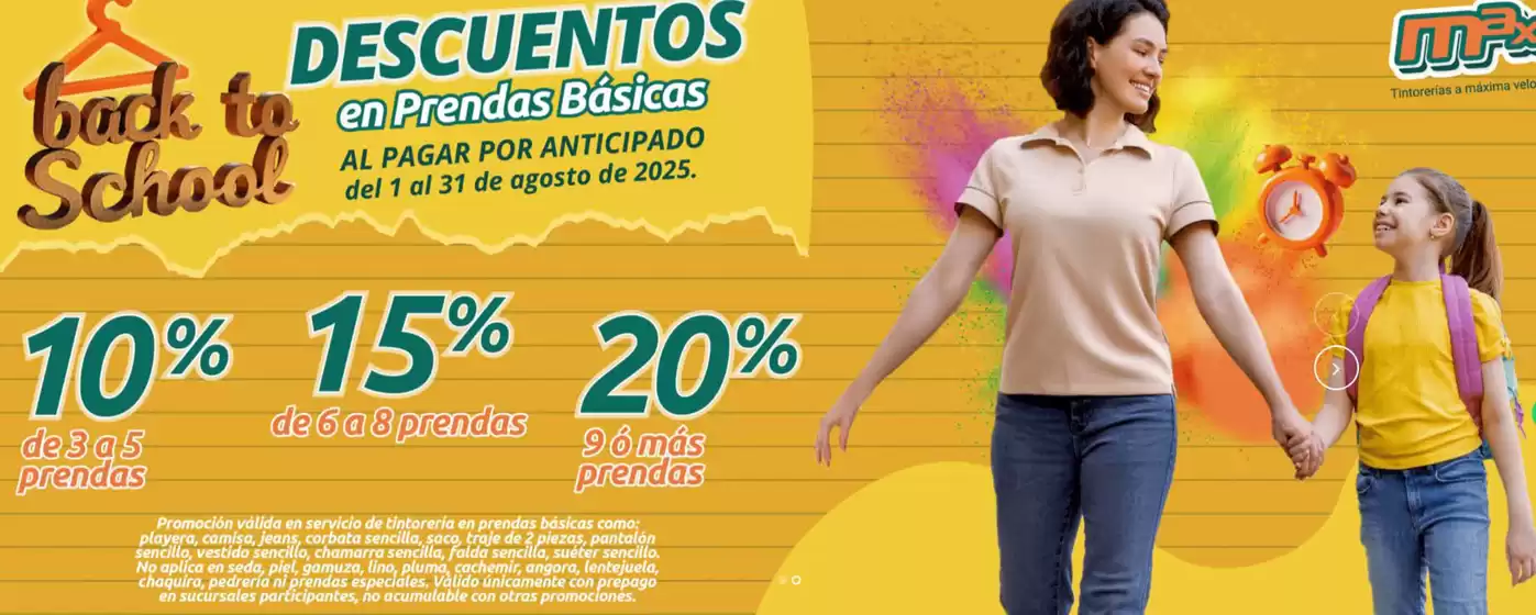 Catálogo Tintorerías Max en Ecatepec de Morelos | Back to school | 2025-08-08T00:00:00.000Z - 2025-08-31T00:00:00.000Z