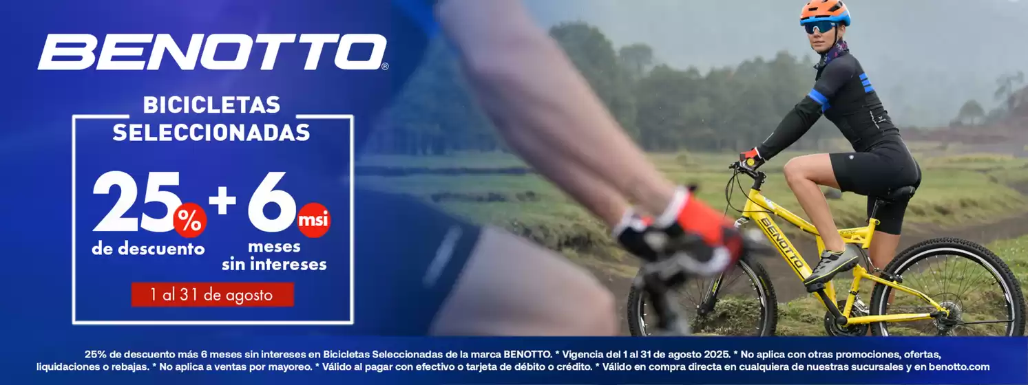Catálogo Benotto en Zapopan | Promo | 2025-08-08T00:00:00.000Z - 2025-08-31T00:00:00.000Z