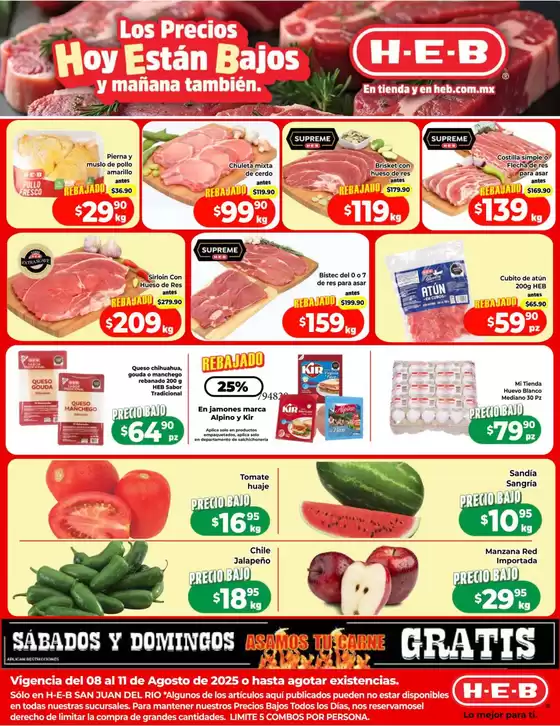 Catálogo HEB en Los Reyes de Salgado | Nuestras mejores gangas | 2025-08-08T00:00:00.000Z - 2025-08-11T00:00:00.000Z