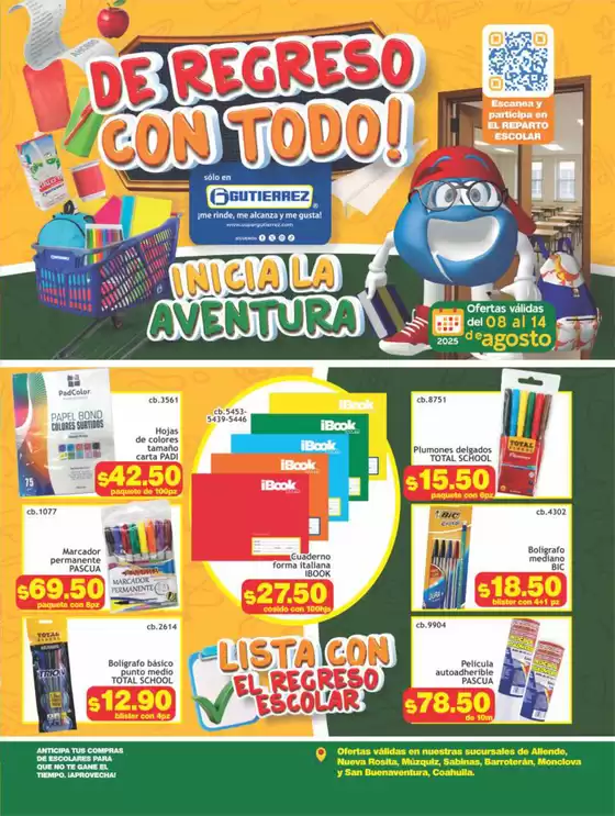 Catálogo Super Gutierrez en Los Reyes de Salgado | Ofertas especiales para ti | 2025-08-08T00:00:00.000Z - 2025-08-14T00:00:00.000Z