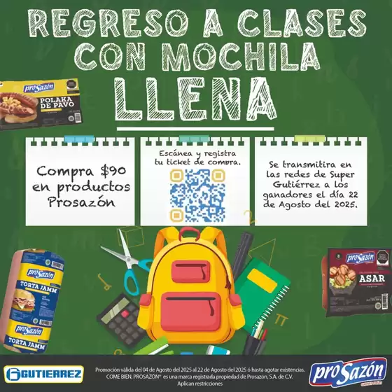 Catálogo Super Gutierrez en Hecelchakán | Regreso a clases con mochila llena | 2025-08-04T00:00:00.000Z - 2025-08-22T00:00:00.000Z