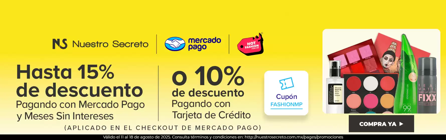 Catálogo Nuestro Secreto en Calkiní | Ofertas principales para todos los cazadores de gangas | 2025-08-11T00:00:00.000Z - 2025-08-18T00:00:00.000Z