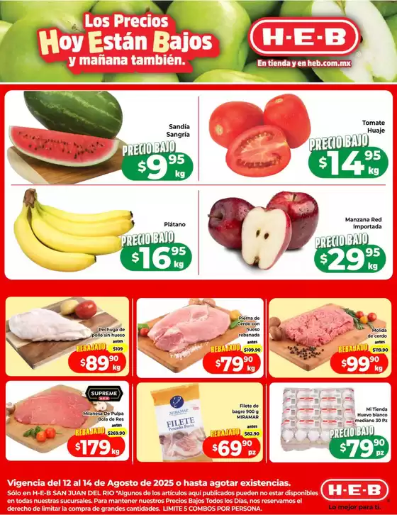 Catálogo HEB en San Nicolás de los Garza | Ofertas exclusivas para nuestros clientes | 2025-08-12T00:00:00.000Z - 2025-08-14T00:00:00.000Z