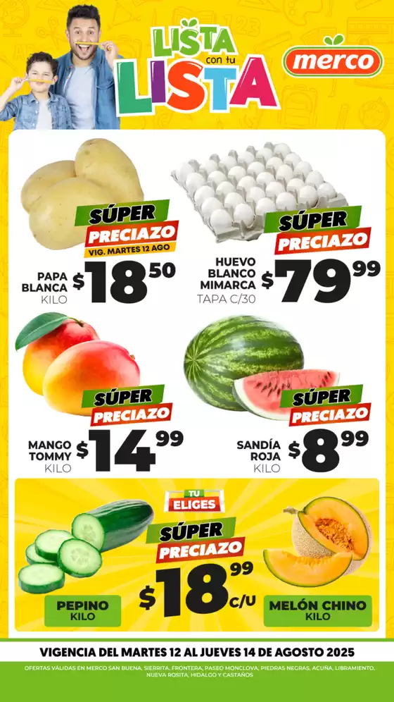 Catálogo Merco en Ocosingo | Frutas y verduras del 12 al 14 de Agosto! | 2025-08-13T00:00:00.000Z - 2025-08-14T00:00:00.000Z