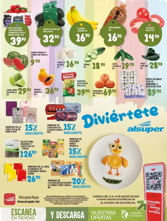 Catálogo Alsuper en Torreón | Alsuper ZACATECAS | 2025-08-12T00:00:00.000Z - 2025-08-14T00:00:00.000Z